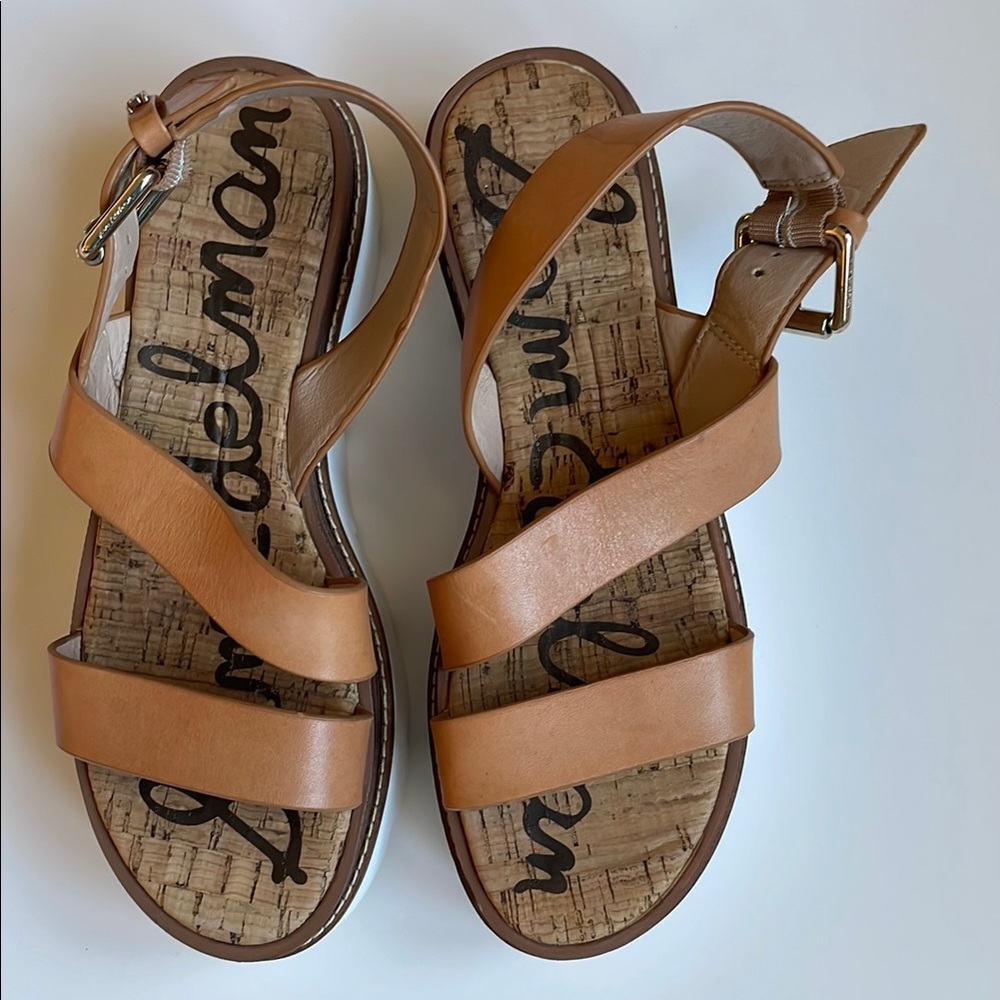 Sam Edelman Tan Leather Sandals, size 7